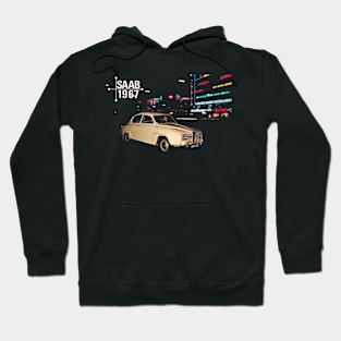 1967 SAAB 96 - brochure Hoodie